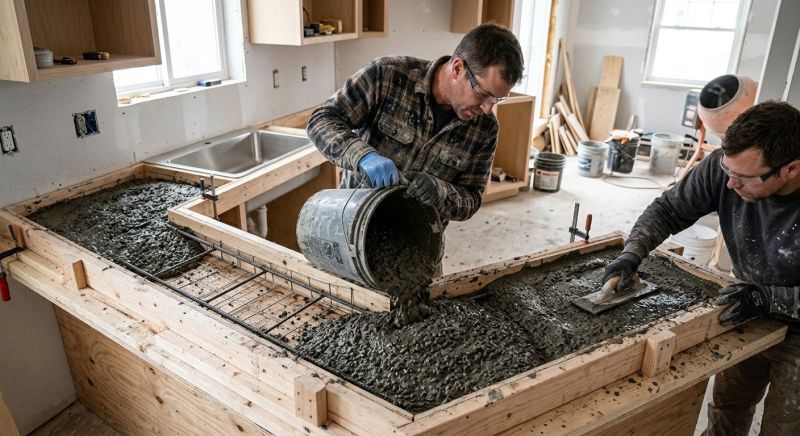 Cement Countertop Installation in Santa Rosa, CA